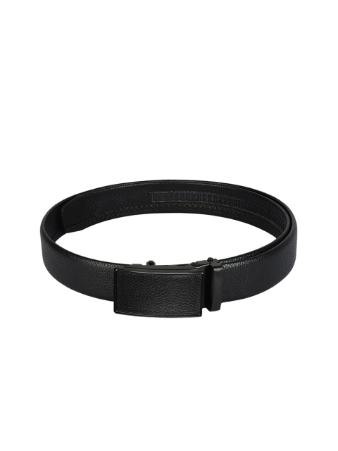

Elite Crafts Men Black Solid Formal Belt