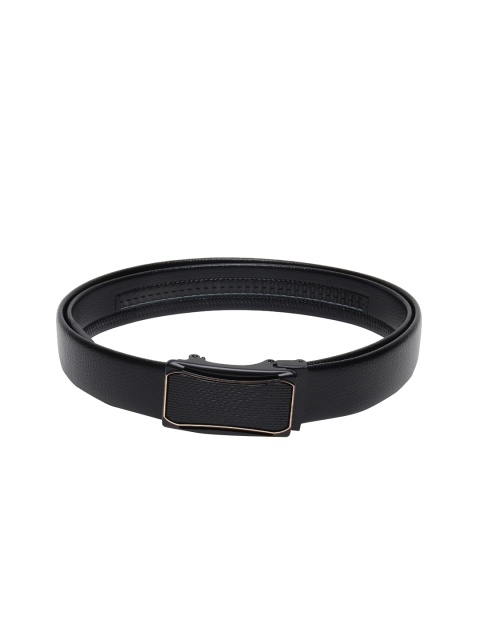 

Elite Crafts Men Black Solid Formal Belt