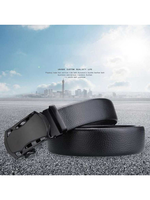 

Elite Crafts Men Black Leather Belt