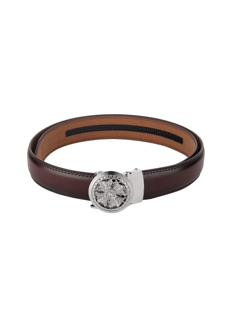

Elite Crafts Men Brown Embellished Casual Leather Belt