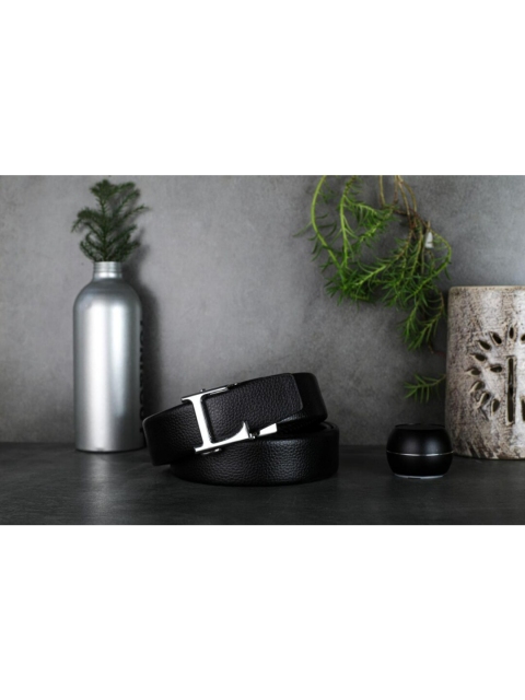 

Elite Crafts Men Black Casual Leather Belt