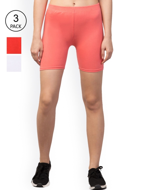 

Apraa & Parma Women Pink Ombre Slim Fit Cycling Sports Shorts