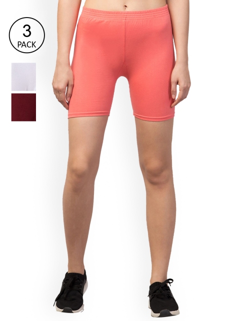 

Apraa & Parma Women Pink Ombre Slim Fit Cycling Sports Shorts