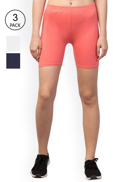 

Apraa & Parma Women Pink Ombre Slim Fit Cycling Sports Shorts