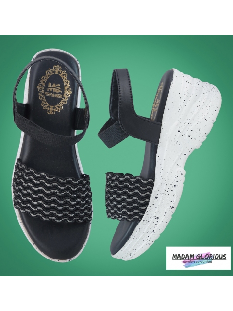 

madam glorious Women Black Platform Heels