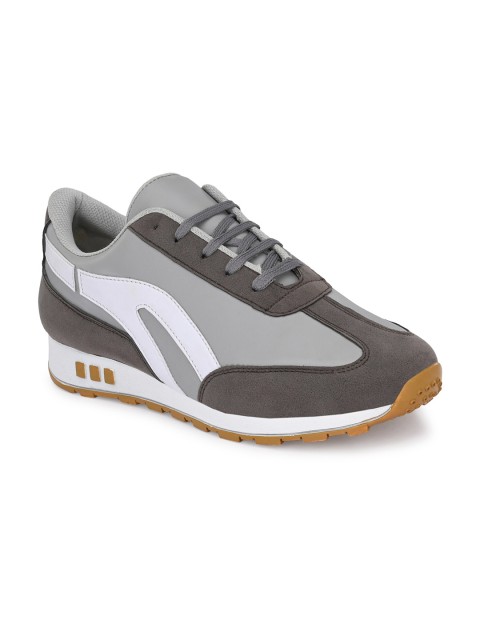 

El Paso Men Grey Colourblocked Sneakers