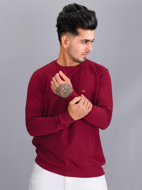 

FRENCH CROWN Men Red Printed T-shirt