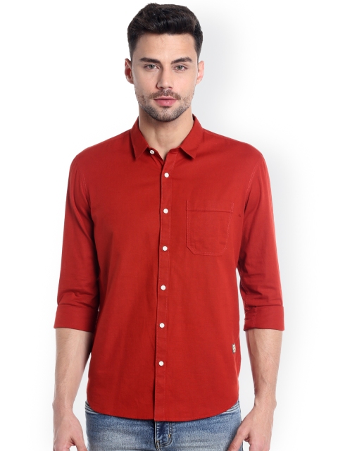 

Numero Uno Men Red Slim Fit Casual Shirt