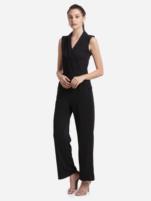 

Wedani Women Black Solid Partywear Basic Jumpsuit