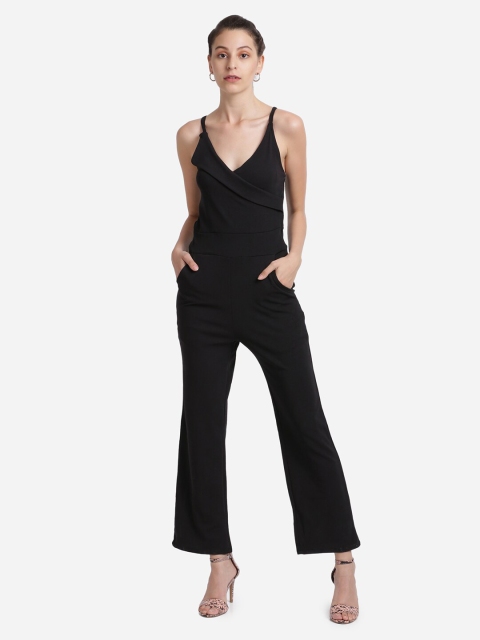 

Wedani Women Black Solid Partywear Basic Jumpsuit