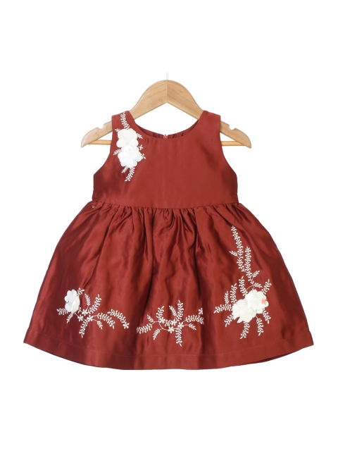 

Enfance Brown Satin Dress