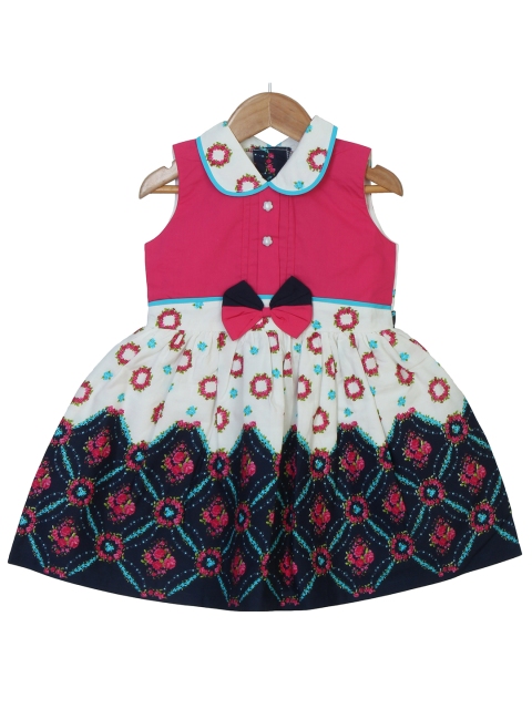 

Enfance Pink Ethnic Motifs Peter Pan Collar Dress