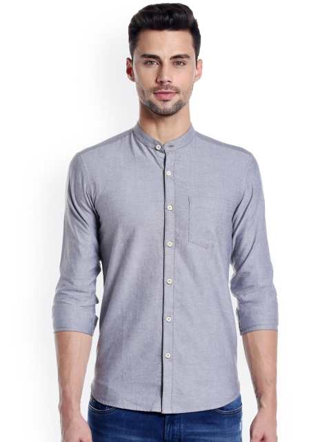 

Numero Uno Men Blue Slim Fit Solid Casual Shirt