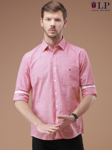 

Louis Philippe Sport Men Red Slim Fit Self-Design Casual Shirt