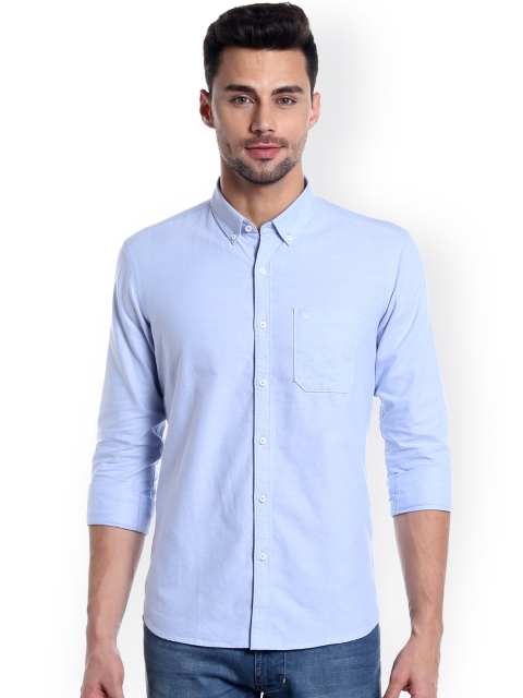 

Numero Uno Men Blue Slim Fit Solid Casual Shirt