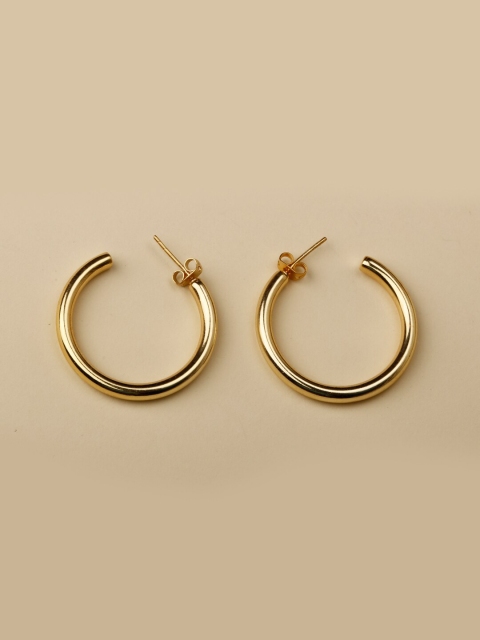 

STILSKII Gold-Toned Contemporary Studs Earrings