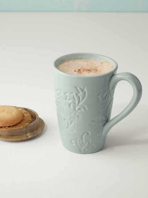 

Ellementry Blue Textured Singular Ceramic Matte Cup