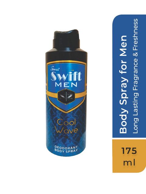 

Simco Men Swift Cool Wave Deodorant Body Spray 175 ml, Blue