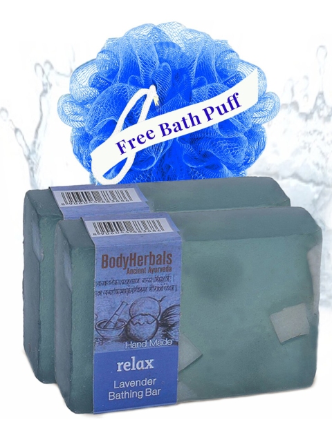 

BodyHerbals Set of 2 lavender Soap With Loofah-100 gm, Purple