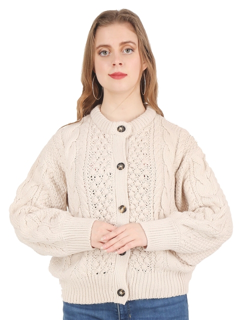 

NoBarr Women Beige Cardigan