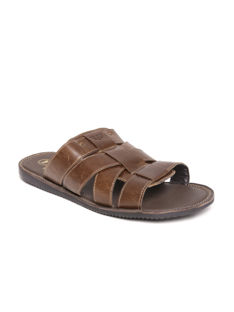 

Red Tape Men Brown Leather Sandals