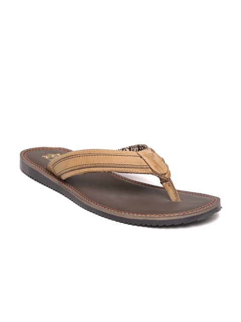 

Red Tape Men Tan Brown Leather Sandals