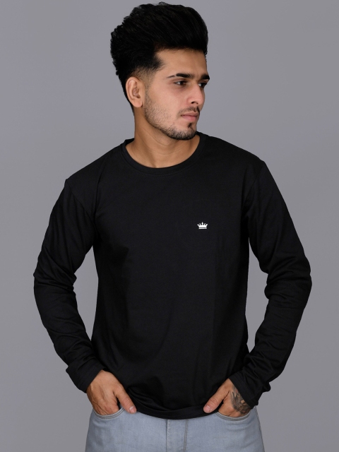 

FRENCH CROWN Men Black T-shirt