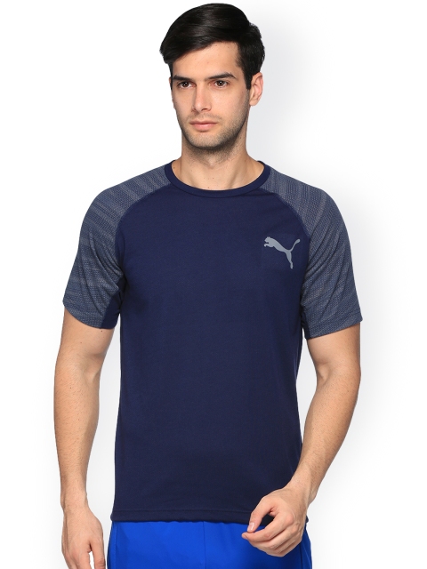 

Puma Men Blue Round Neck T-shirt