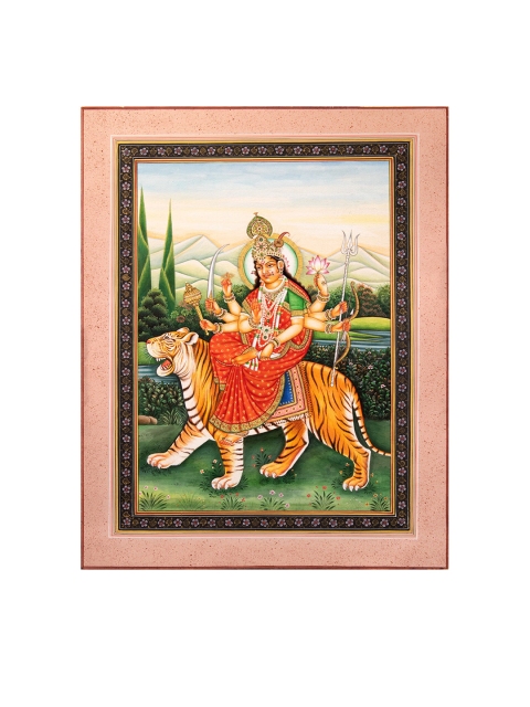 

Exotic India Ashta-bhuja-dhari Durga Wall Art, Multi