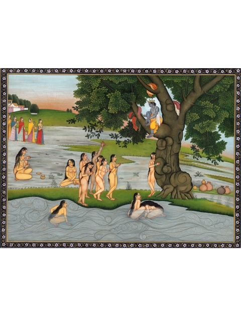 

Exotic India Green & Grey Printed Desire And Its Fulfillment Wall Art