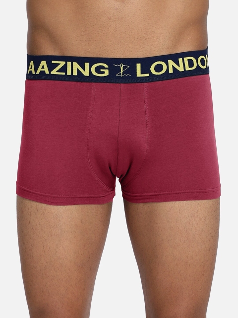 

Aazing London Men Maroon Solid Trunk AZL-UNDWR-5031-A-Maroon-S