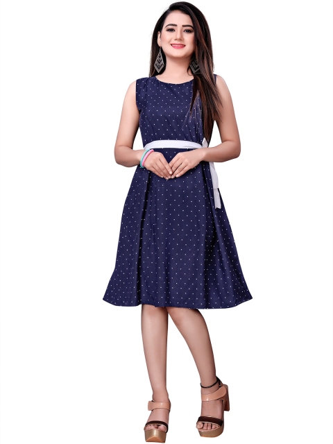 

MODLI 20 FASHION Blue Crepe Dress