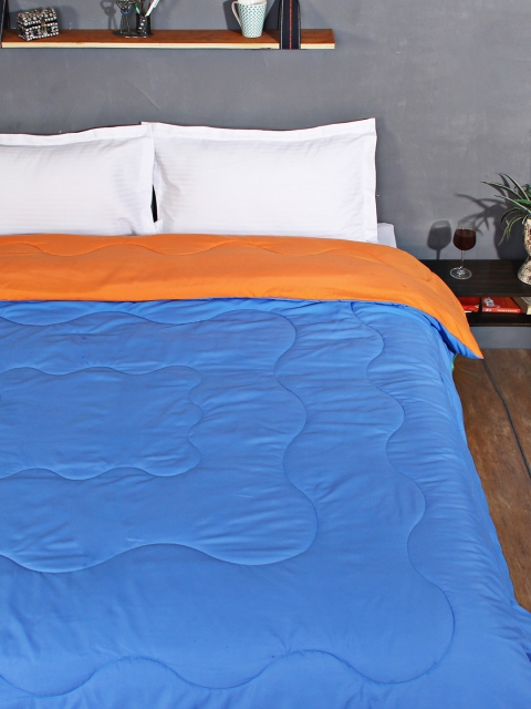 

STELLAR HOME Blue & Orange Reversible Double Bed 180 GSM AC Comforter
