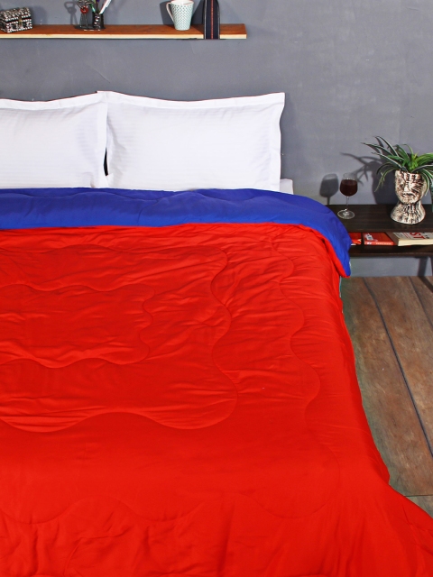 

STELLAR HOME Red & Blue Reversible AC Double Quilt (Comforter)