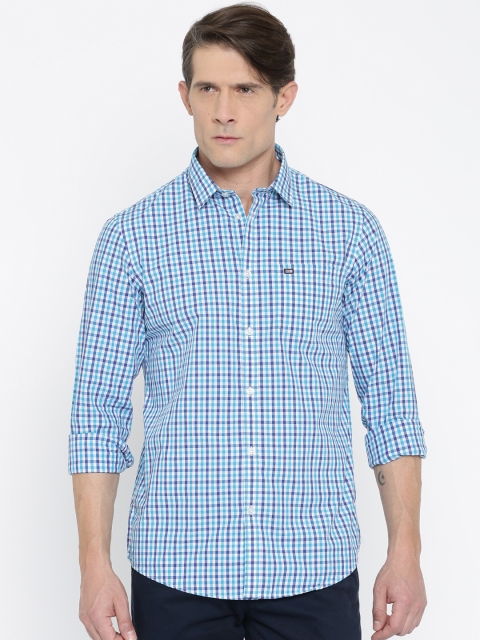 

Arrow Sport Men Blue & White Slim Fit Checked Casual Shirt