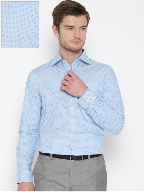 

Arrow Men Blue Slim Fit Printed Formal Shirt