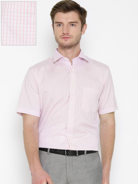 

Arrow Men Pink & White Checked Formal Shirt