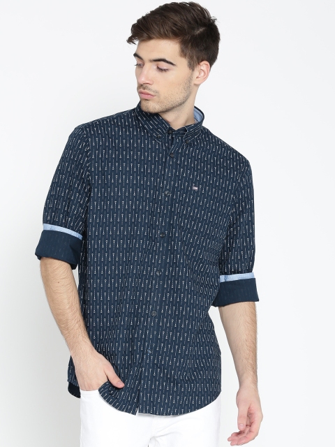 

Arrow Sport Men Navy Blue Slim Fit Printed Casual Shirt