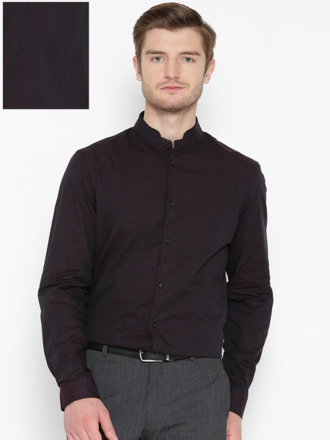 

Arrow New York Men Burgundy Slim Fit Solid Formal Shirt