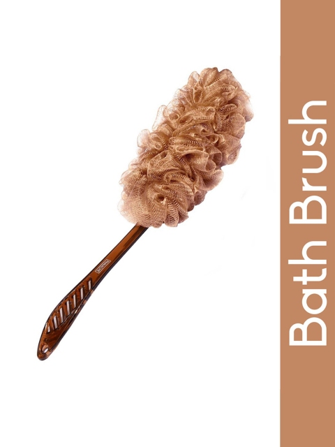 

Panache Brown Large Mesh Loofah with Long Handle
