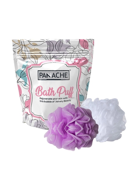 

Panache Pack Of 2 Pink & White Bath Puff Loofah