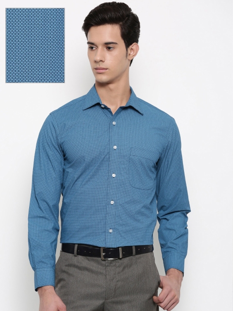 

Arrow Men Blue Regular Fit Printed Formal Shirt