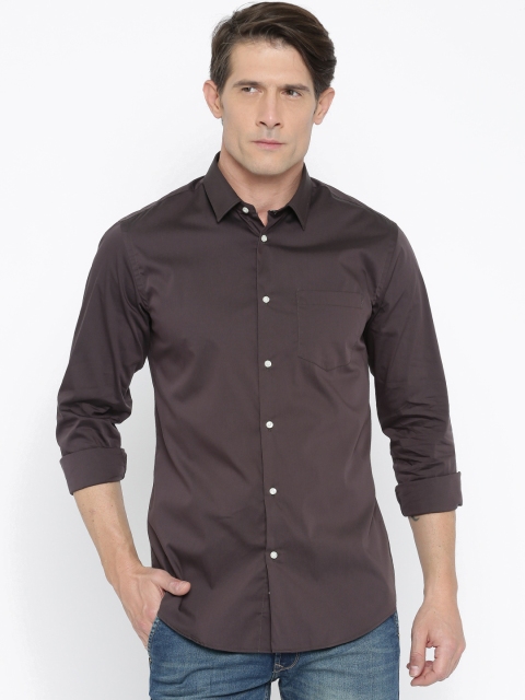 

Arrow New York Men Brown Snug Fit Solid Casual Shirt