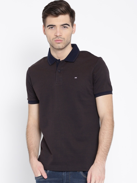 

Arrow Sport Men Brown Solid Polo Collar T-shirt