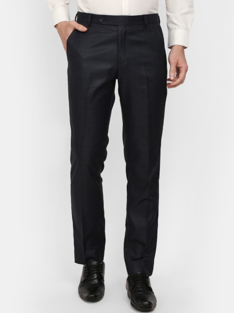 

V-Mart Men Navy Blue Slim Fit Formal Trousers
