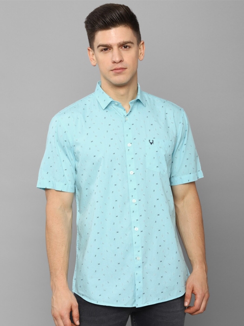 

Allen Solly Men Blue Slim Fit Printed Casual Shirt