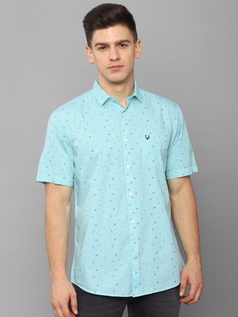 

Allen Solly Men Blue Slim Fit Printed Casual Shirt