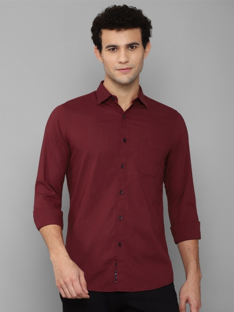 

Allen Solly Men Maroon Slim Fit Casual Shirt