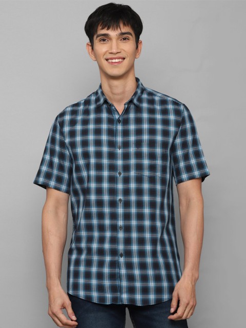 

Allen Solly Men Blue Slim Fit Checked Casual Shirt