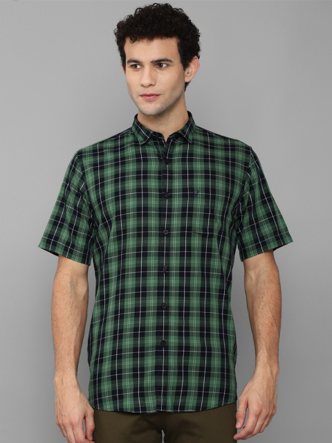 

Allen Solly Men Green Slim Fit Tartan Checks Checked Casual Shirt